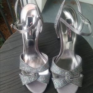 Nina pewter colored (metallic gray) sandal